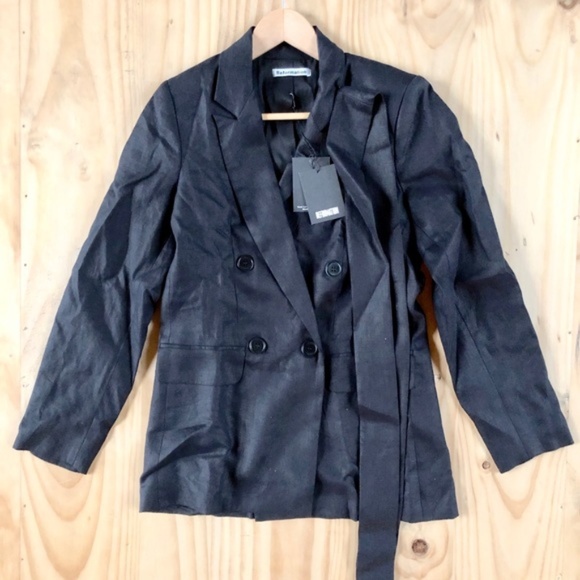 Reformation Rae Blazer (Black) - Picture 5 of 6